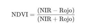 formula indice de vegetación